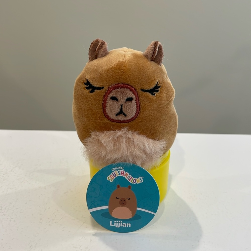 New 2.5” Lijjian the Capybara Micromallow Squishmallow from Mystery Caps…
